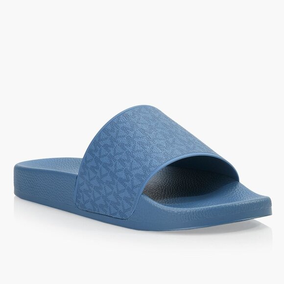 MICHAEL KORS MENS Jake Logo Slide Sandal - Picture 1 of 6